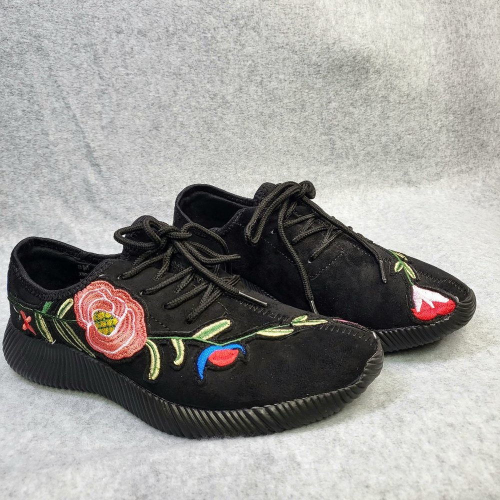Cape Robbin Embroidered Detailed Sneakers Sizes Varies